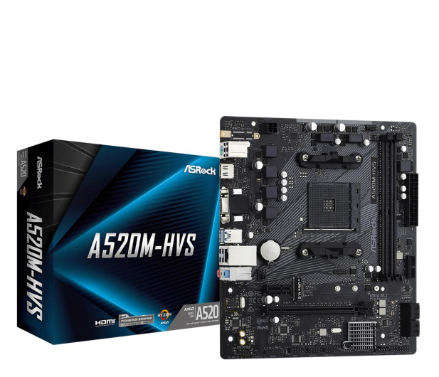 ASROCK Płyta główna Asrock A520M-HVS - 613678 - zdjęcie